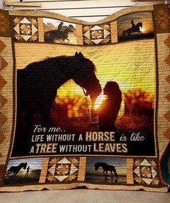 Life is Incomplete Without Horses Quilt Bedding Set
