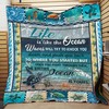 Life is Like the Ocean Quilt Blanket - Inspirational and Cozy Gift