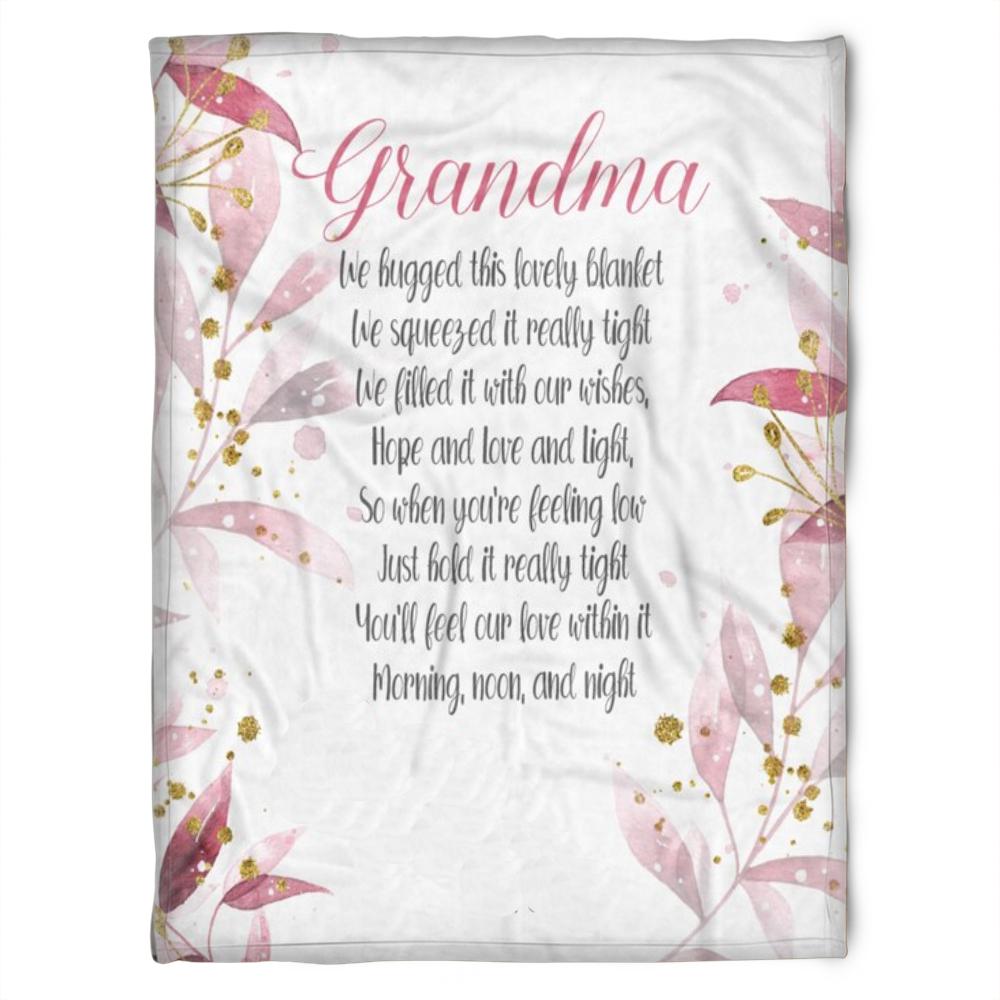 Lifted up by Love Fleece Blanket for Family from Granddaughter