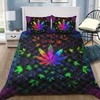 Ligerking Collected Weed Quilt Bedding Set Perfect for Stoners