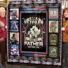 Like Father, Like Son: Veteran 3D Quilt Blanket