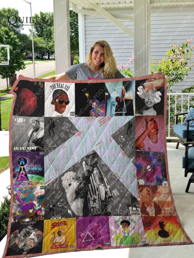 Lil Uzi Vert Albums Quilt Blanket For Fans Ver 17, Perfect for Hip-Hop Fans