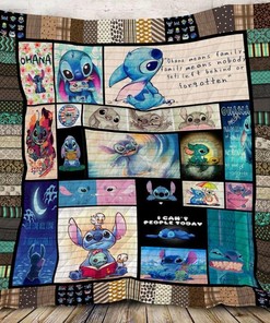 Lilo And Stitch Vintage Quilt Blanket Bed Set for Fans DUP