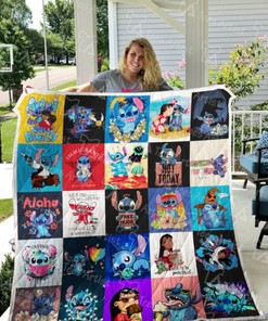 Lilo and Stitch Collection Quilt Bedding Set, Perfect for Fans of the Movie