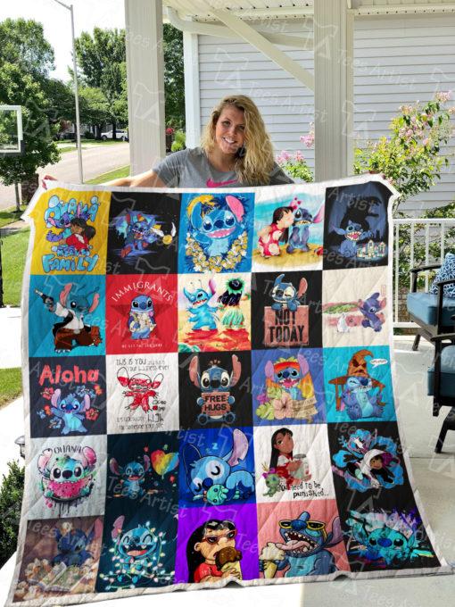 Lilo and Stitch Collection Quilt Bedding Set, Perfect for Fans of the Movie