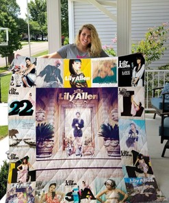 Lily Allen Albums Ver Collection Quilt Blanket - Enjoy The Best Of Lily Allen On A Comfy Quilt Blanket