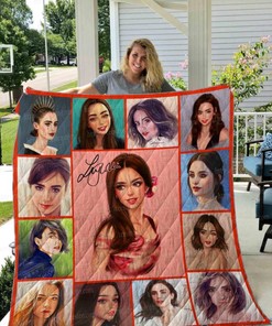 Lily Collins Illus Collection Vintage Quilt Bedding Set
