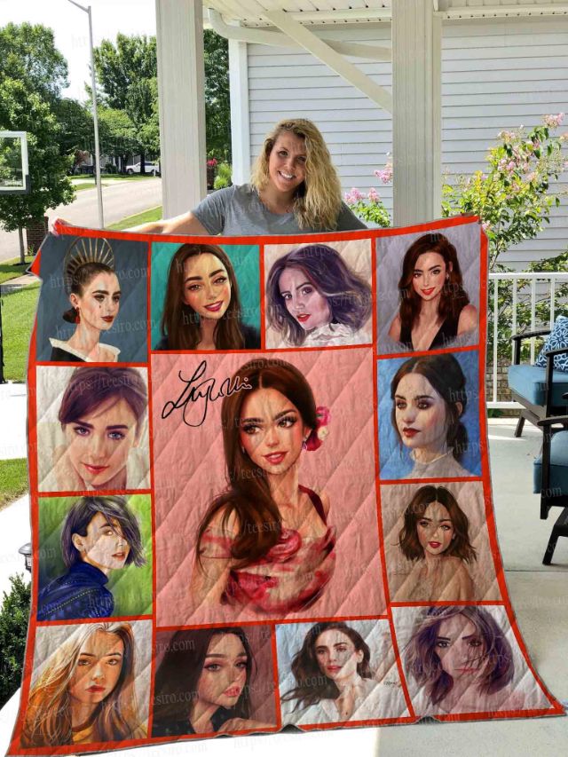 Lily Collins Illus Collection Vintage Quilt Bedding Set