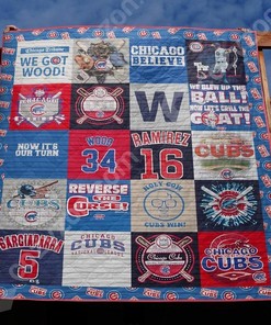 Limited Edition Chicago Cubs M190706 Quilt Blanket with Quilt Bedding Set Vintage