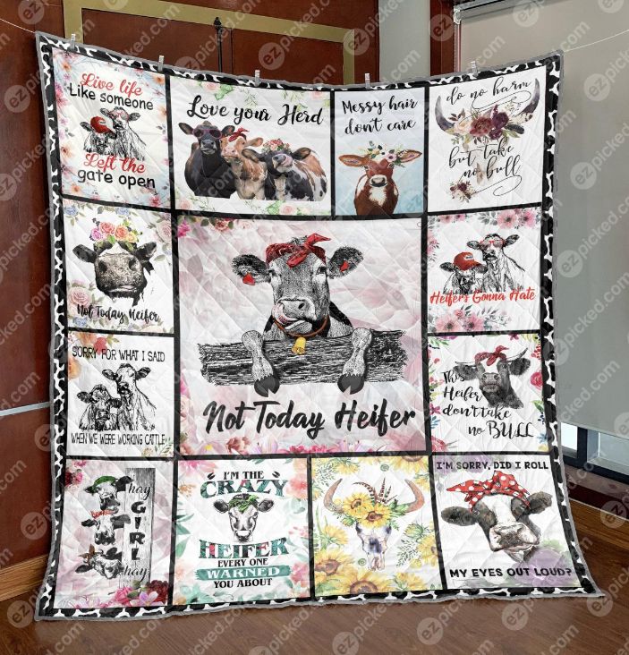 Limited Edition Cow M180705 Quilt Blanket for Collectors