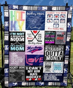 Limited Edition Hockey Mom M180709 Bed Set for Girls with Quilt Blanket
