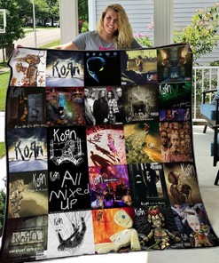 Limited Edition Korn Tml230709 Quilt Blanket with Hard Rock Artwork