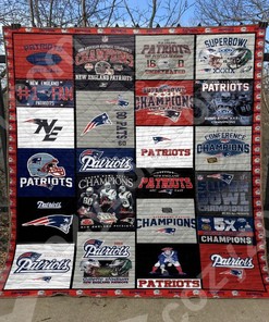 Limited Edition New England Patriots Quilt Bedding Set for Football Fans