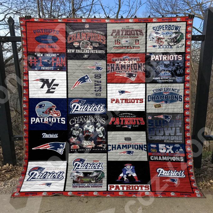 Limited Edition New England Patriots Quilt Bedding Set for Football Fans
