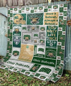 Limited Edition Ohio Bobcats M190720 Quilt Bedding Set