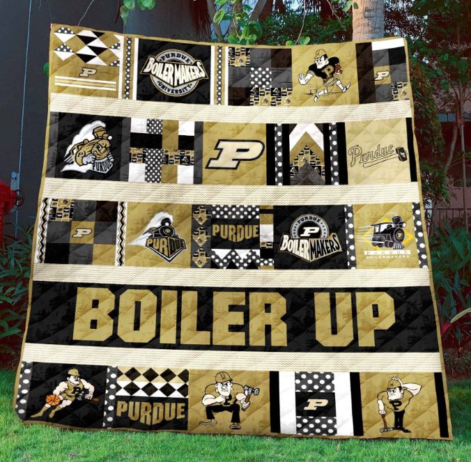 Limited Edition Purdue Boilermakers Quilt Bedding Set for Sports Enthusiasts