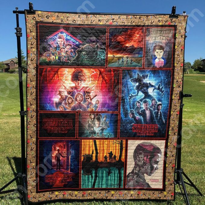 Limited Edition Strt M290729 Stranger Things Quilt Blanket DUP - Perfect for Fans
