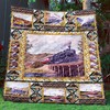 Limited Edition Train Tml190703 Quilt Blanket with Full Size Quilt Bed Set