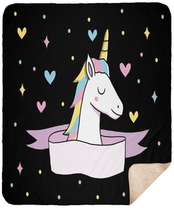 Limited Edition Unicorn Heart Blanket for Fans of All Things Magical