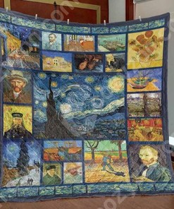 Limited Edition Vincent Van Gogh Quilt Bedding Set for Art Collectors