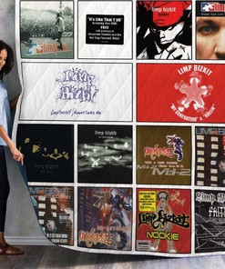 Limp Bizkit Albums Ver Collection Quilt Blanket - For Fans of Nu Metal Music