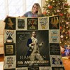 Lin Manuel Miranda Hamilton 5th Anniversary Quotes Collection Quilt Bedding Set with Bed Set for Teens
