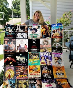 Linda Blair Vintage Quilt Blanket - A Must-Have for Horror Movie Lovers