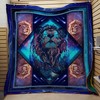 Lion Constellation Quilt Bedding Set with Animal Designs