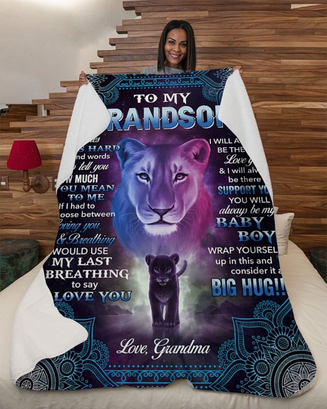 Lion Grandson's Heartwarming Quilt Bedding Set for Family Members