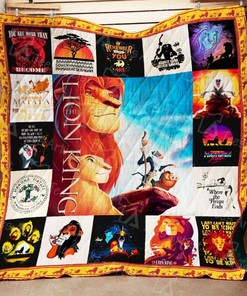 Lion King Graphic Designs Quilt Blanket for Disney Lovers