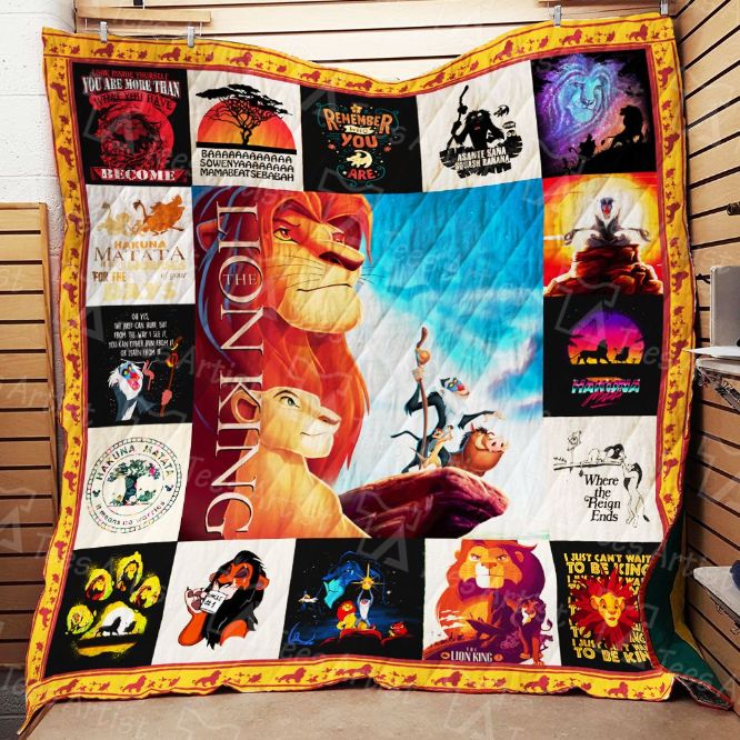 Lion King Graphic Designs Quilt Blanket for Disney Lovers