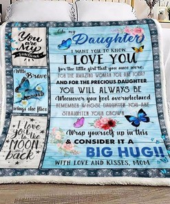 Lion To My Daughter I Want You To Believe Quilt Bedding Set - The Perfect Gift From Father To Daughter