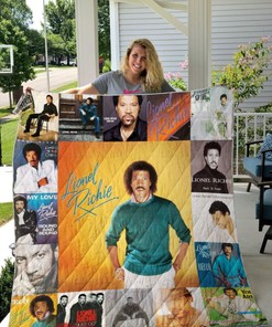 Lionel Richie Albums For Girls Ver Collection Quilt Blanket, Ideal for Fans of R&B and Pop Music