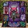 Little Owl With Mama I Love You To The Moon And Back Quilt Blanket for a Cute and Heartfelt Gift