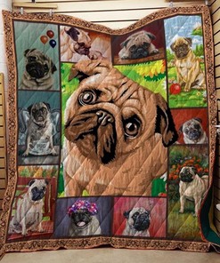 Little Pug Quilt Bedding Set