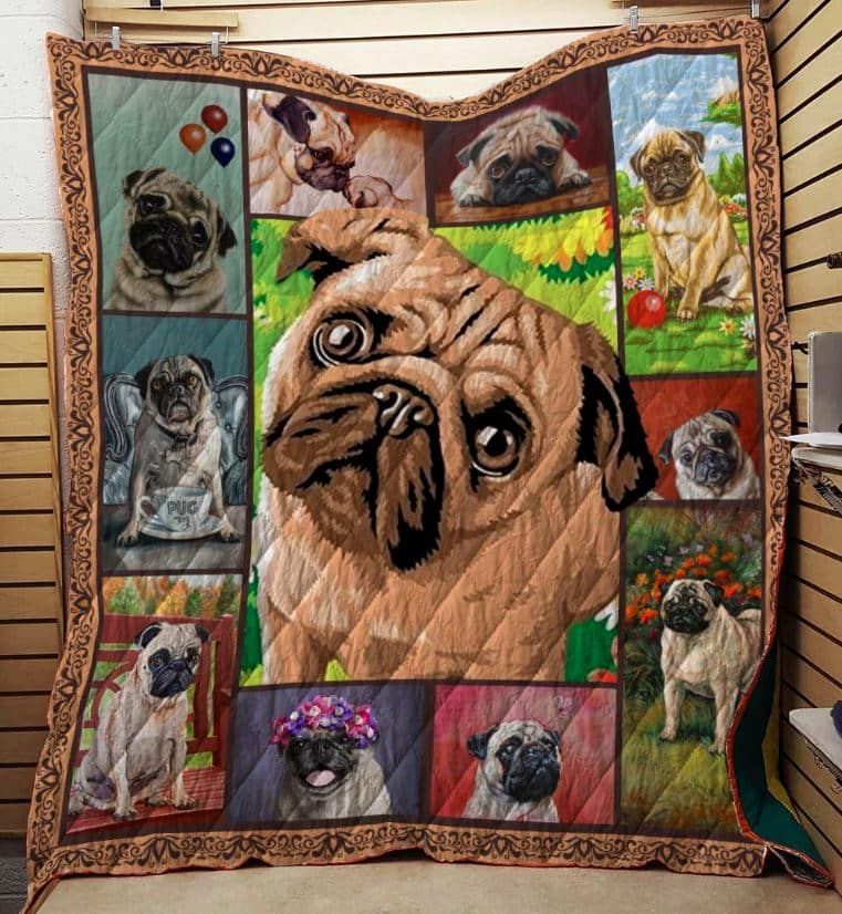 Little Pug Quilt Bedding Set