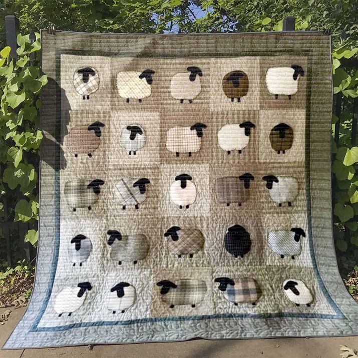 Little Sheep Quilt Bedding Set TR12 DUP1 for Animal Lovers