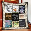 Live In The Moment Dragonfly Lo Quilt Bedding Set