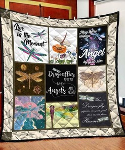 Live In The Moment Dragonfly Lo Quilt Bedding Set