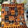 Live Orange NCAA Oklahoma State Cowboys Loved Quilt Bedding Set