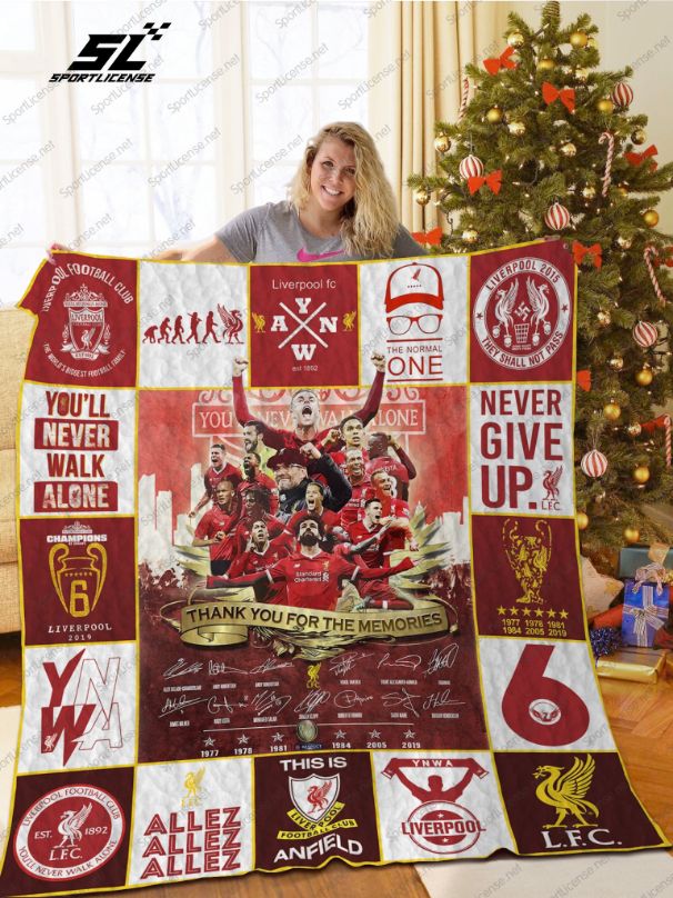Liverpool FC Memories Quilt Bedding Set for Fans
