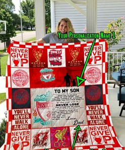 Liverpool Fc Personalized Name Quilt Bedding Set - Perfect for Sports Fans and Supporters