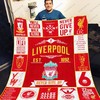 Liverpool Never Give Up Quilt Blanket Soccer Bedding Set