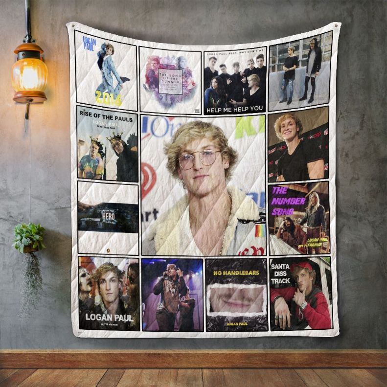 Logan Paul Album Covers Quilt Blanket - Maverick for Fans