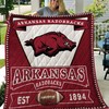 Logo NCAA Arkansas Razorbacks Great Quilt Bedding Set