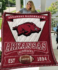 Logo NCAA Arkansas Razorbacks Great Quilt Bedding Set