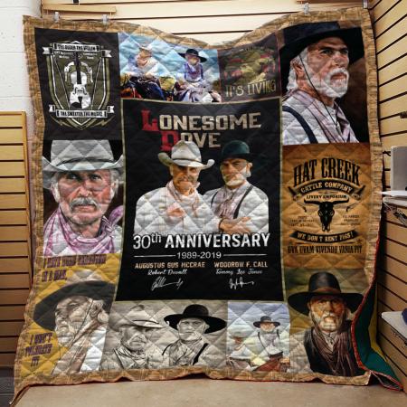 Lonesome Dove 30th Anniversary Quilt Bedding Set with Vintage Poster
