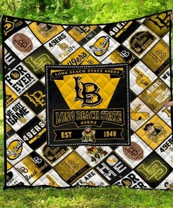 Long Beach State 49ers Collection Collected Ncaa Quilt Bedding Set - A Must Have for Fans of All Ages