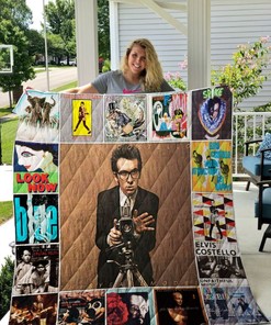 Look Now Elvis Costel Collection Quilt Bedding Set