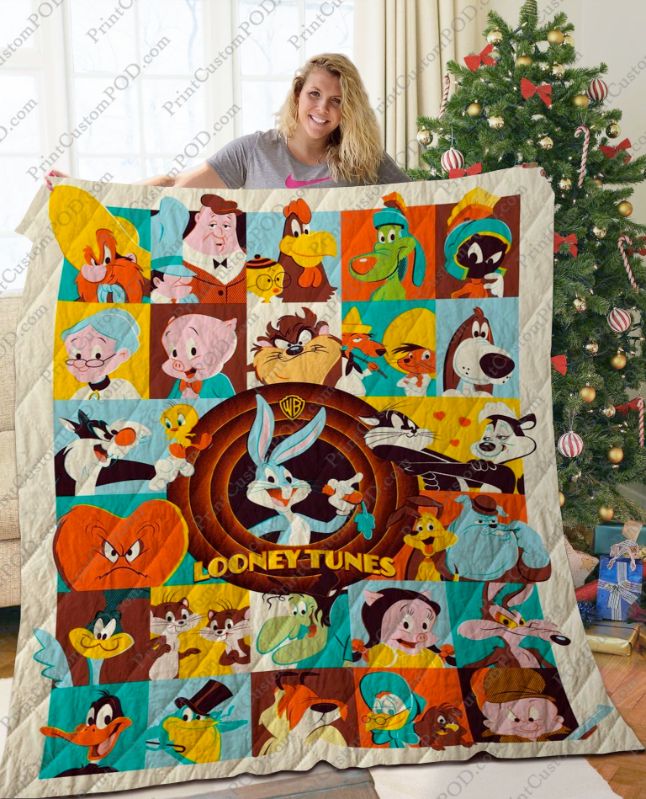 Looney Tunes Animation All Characters Quilt Bedding Set for Kids